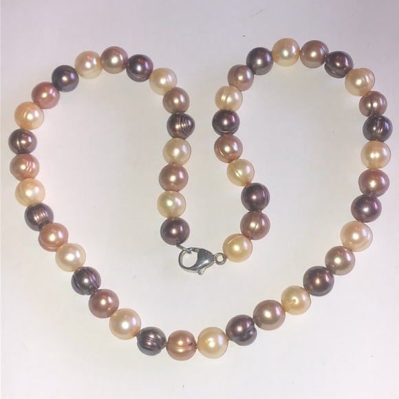 Honora Jewelry - Honora 925 Genuine Cultured Freshwater Elegant Pearl Necklace